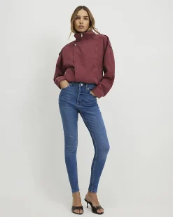 Blue Comfort Skinny Jeans