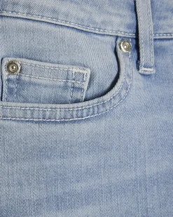 Blue Contrast Stitch Skinny Jeans