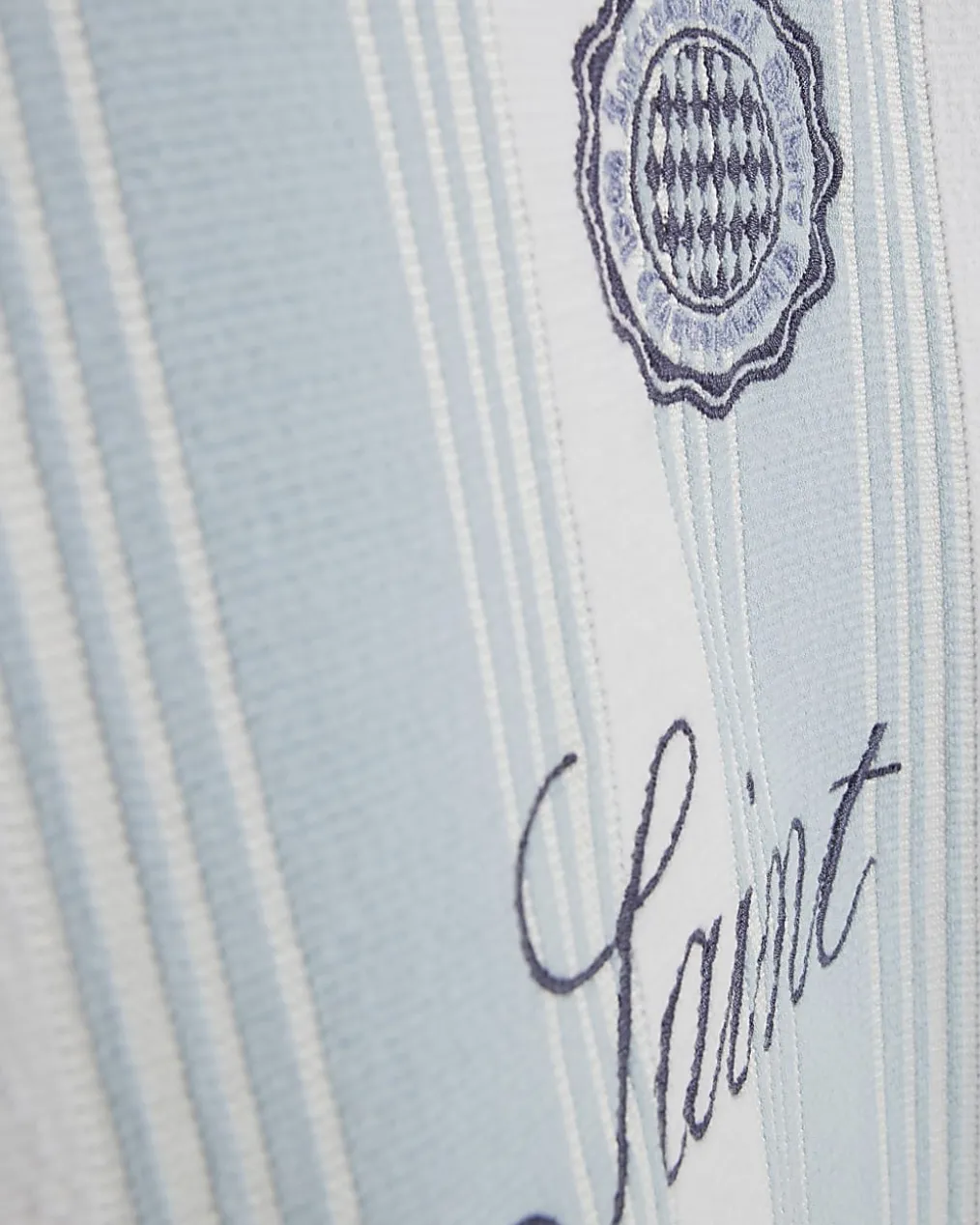 Blue Cotton Blend Ame Saint Paris T-Shirt