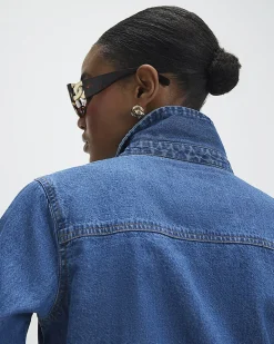 Blue Denim Collared Shirt