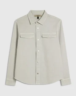 Blue Denim Long Sleeve Overshirt