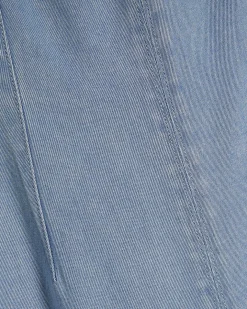 Blue Denim Wide Leg Jumpsuit