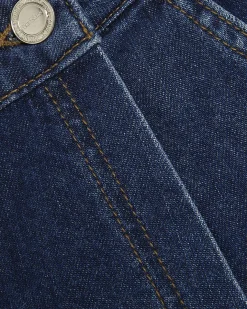 Blue Denim Wrap Skort