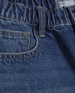 Blue Elasticated A Line Shorts