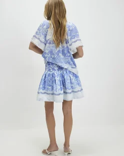 Blue Floral Rara Skirt