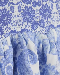 Blue Floral Rara Skirt