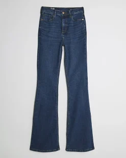 Blue High Waisted Sculpt Flare Jeans
