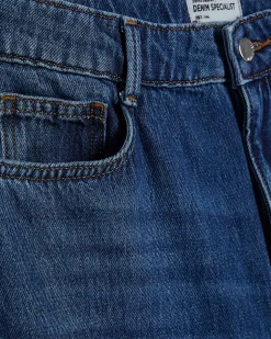Blue High Waisted Soft Wide Leg Jeans