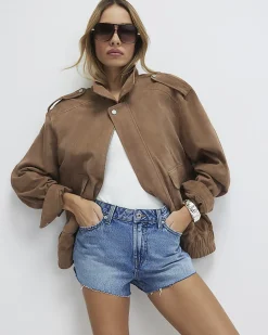 Blue Hotpant Denim Shorts