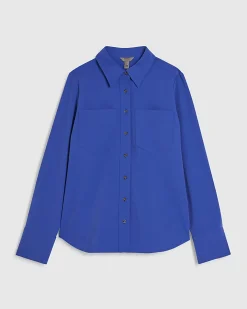 Blue Long Sleeve Tailored Shirt