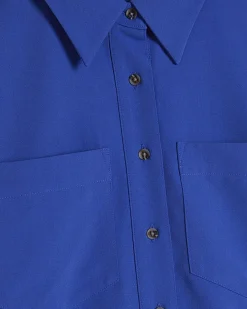 Blue Long Sleeve Tailored Shirt