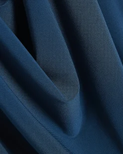 Blue Metal Trim Cowl Neck Jumpsuit