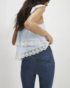 Blue Molly Mid Rise Sculpt Skinny Jeans