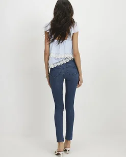 Blue Molly Mid Rise Sculpt Skinny Jeans