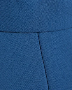 Blue One Shoulder Bardot Knit Top