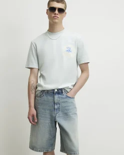 Blue Oversized Cotton Cote Bleue T-Shirt