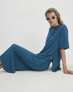 Blue Premium Maxi Skirt