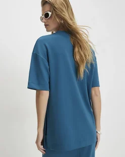 Blue Premium Short Sleeve Oversized T-Shirt