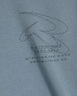 Blue Regular Fit Cotton Athletisme T-Shirt