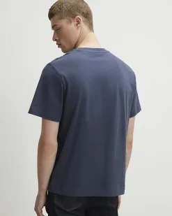 Blue Regular Fit Cotton T-Shirt