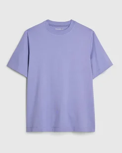 Blue Regular Fit Crew Neck Midweight T-Shirt