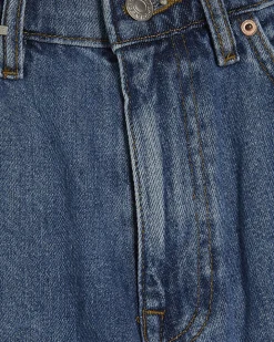 Blue Regular Fit Denim Shorts