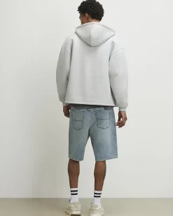 Blue Regular Fit Denim Shorts