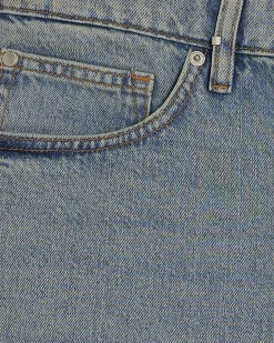Blue Regular Fit Denim Shorts