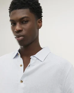 Blue Regular Fit Linen Blend Shirt