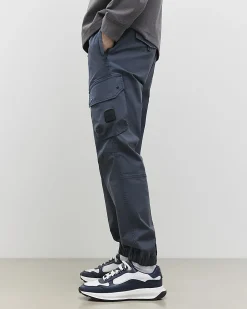 Blue Regular Fit Stretch Cargo Trousers