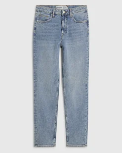 Blue Relaxed Straight Jeans