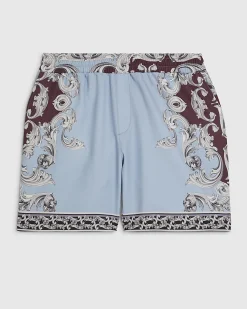 Blue Renaissance Pull On Shorts