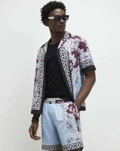 Blue Renaissance Pull On Shorts