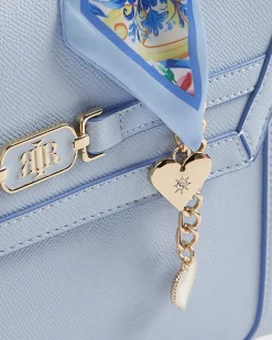 Blue Scarf Charm Tote Bag