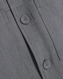 Blue Slim Fit Button Up Jacket