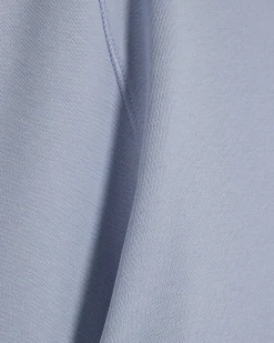 Blue Slim Fit Interlock Crew Neck T-Shirt
