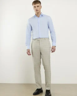 Blue Slim Fit Long Sleeve Shirt