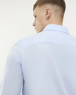 Blue Slim Fit Long Sleeve Shirt