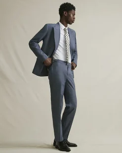 Blue Slim Fit Suit Trousers