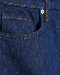 Blue Stretch Straight Leg Jeans
