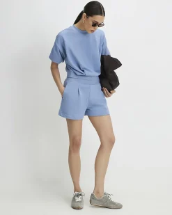 Blue Sweat Runner Shorts