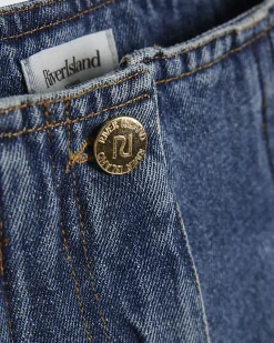 Blue Tab Side Tailored Denim Shorts