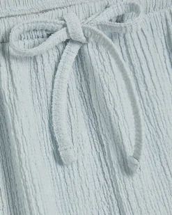 Blue Textured Shorts