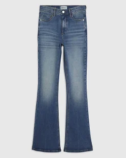 Blue Washed Sculpt Stretch Flare Jeans