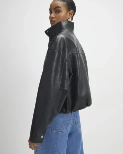 Blue Wide Leg Tie Front Jeans
