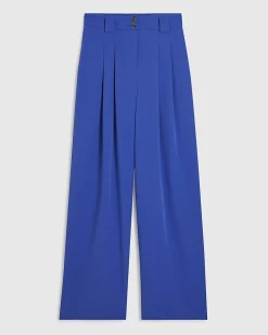 Blue Wide Leg Trousers