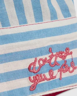 Blue Year Zero Stripe Smiley Face Shirt