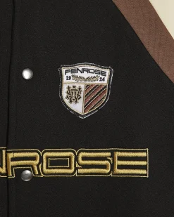 Boys Black Penrose Badge Bomber Jacket