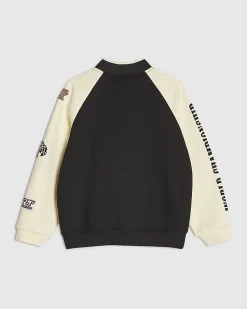 Boys Black Penrose Badge Bomber Jacket