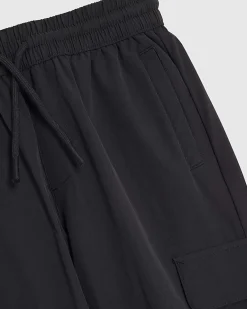 Boys Black Zip Cargo Trousers